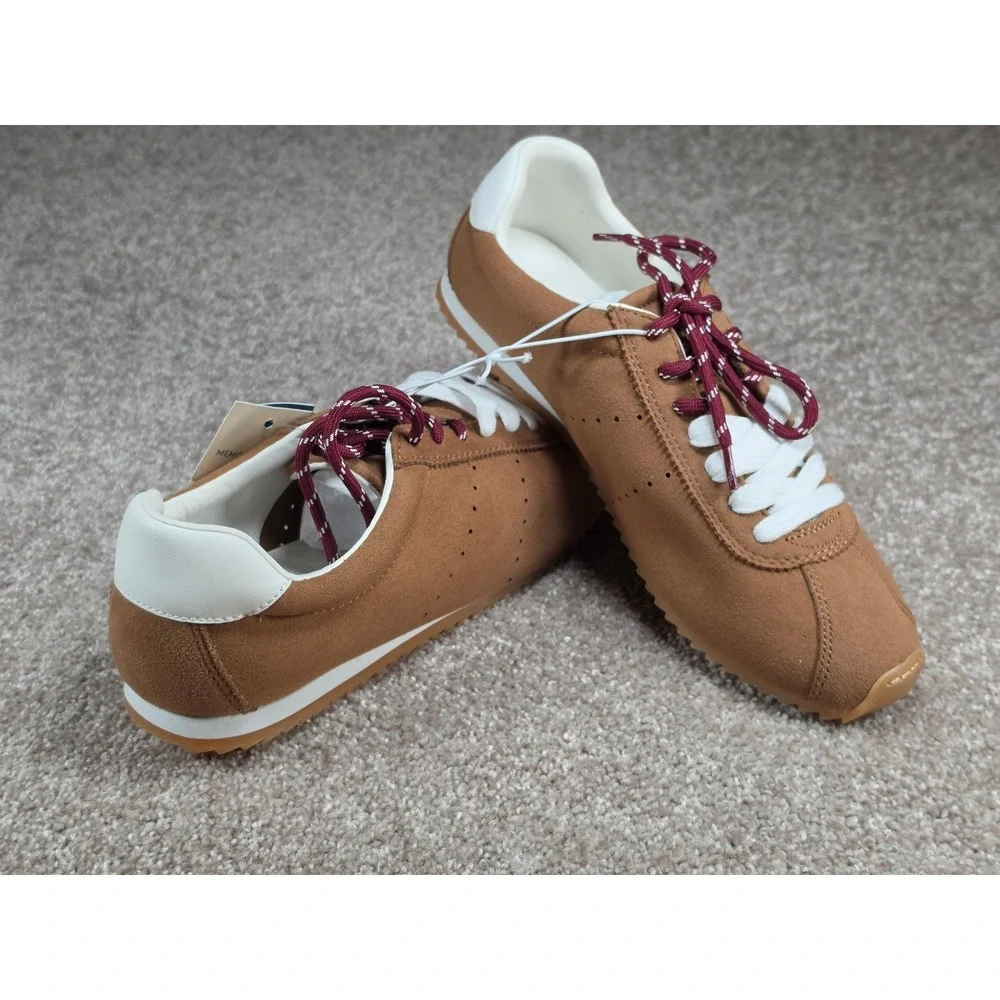 Universal Thread Jojo Brown Faux Suede Sneakers Memory Foam Womens 9.5 NEW